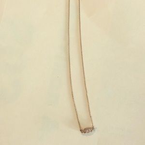 Kendra Scott rose gold drusy stone necklace